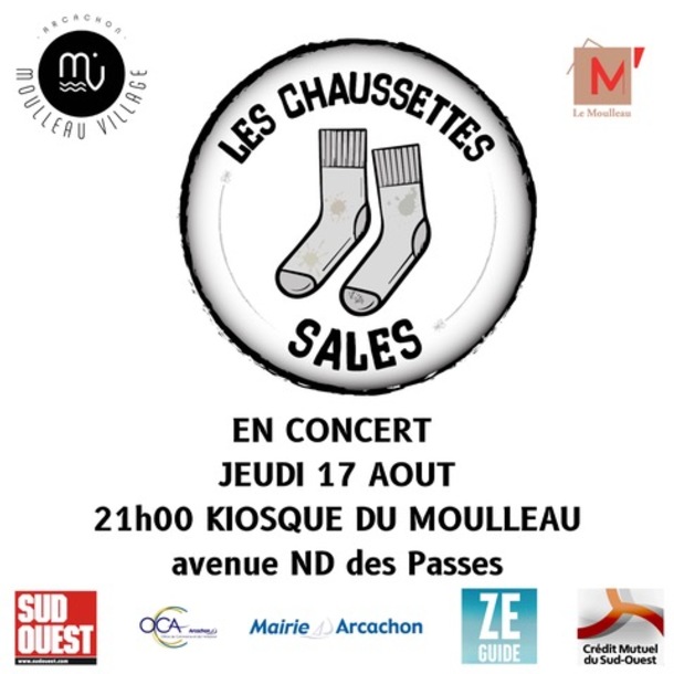Chaussettes Sales - Concert le Moulleau